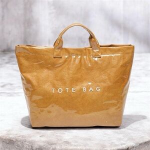 Glossy Patent Tote Bag | Minimalist Luxury Statement Carryall ✨EUC